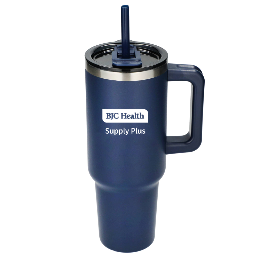 BJC Health Supply Plus - Pinnacle 40 oz Vacuum Insulated Eco-Friendly Travel Tumbler With Straw