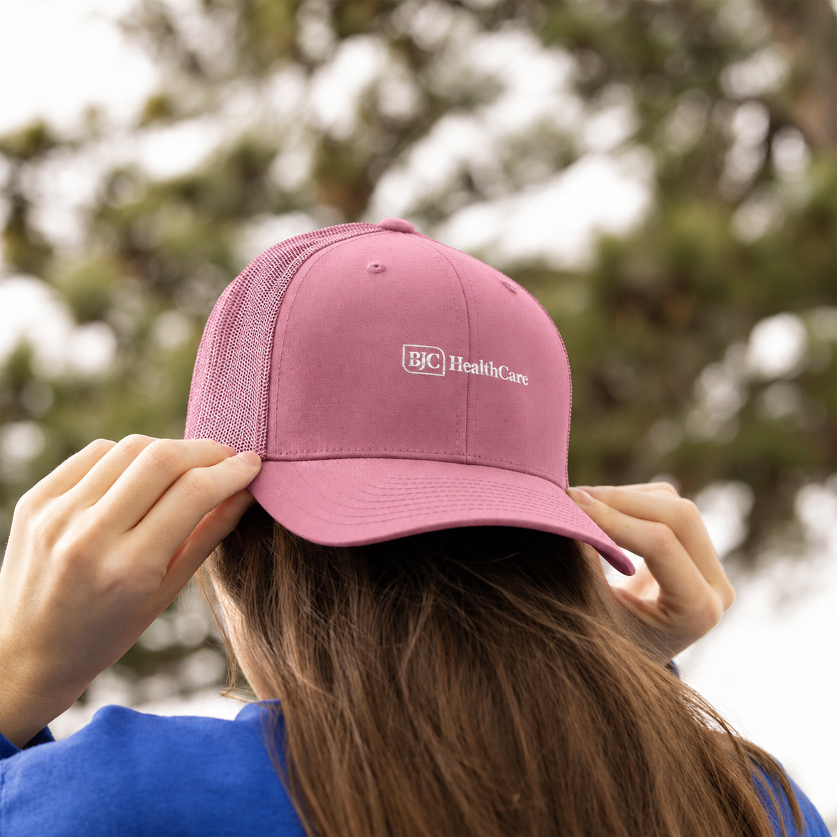 BJC Breast Cancer Awareness - 6 Panel Retro Trucker Hat