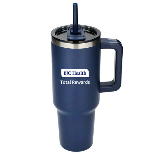 BJC Health Total Rewards - Pinnacle 40 oz Vacuum Insulated Eco-Friendly Travel Tumbler With Straw